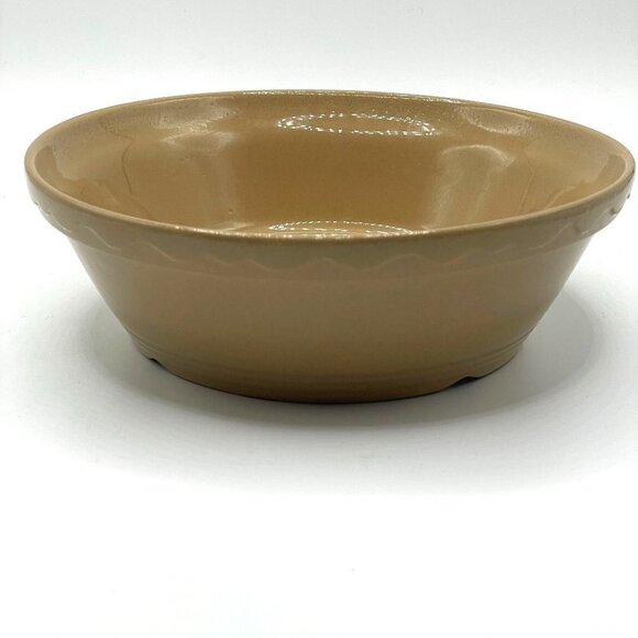 Vintage Mason Cash Yellow Ware Mixing Bowl Baking Dish 7.25” Pottery England #4 - Picture 1 of 5